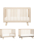 HUDSON 3-IN-1 CONVERTIBLE CRIB WITH TODDLER BED CONVERSION KIT - WASHED NATURAL