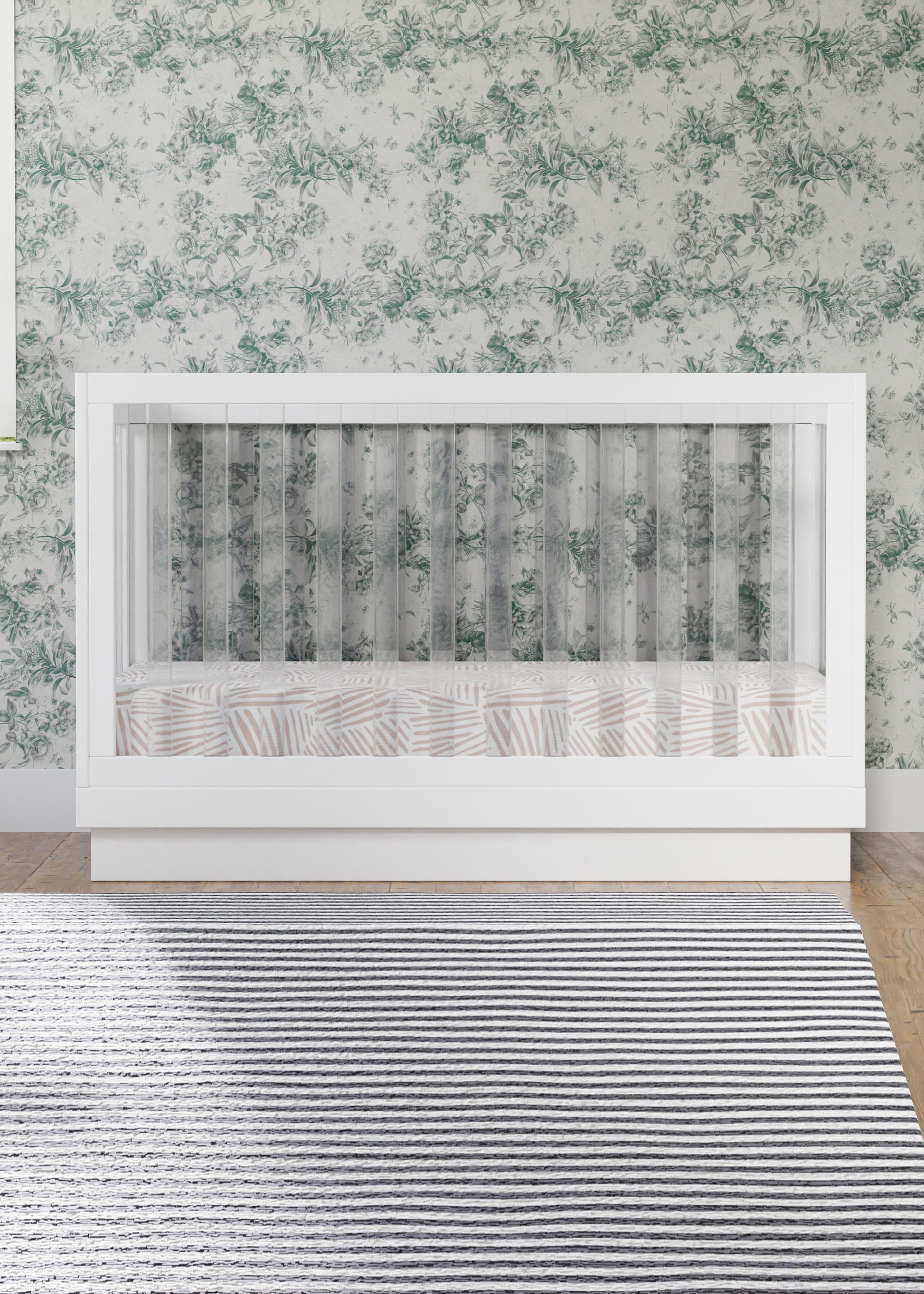 HARLOW 3-IN-1 CONVERTIBLE CRIB WITH TODDLER BED CONVERSION KIT