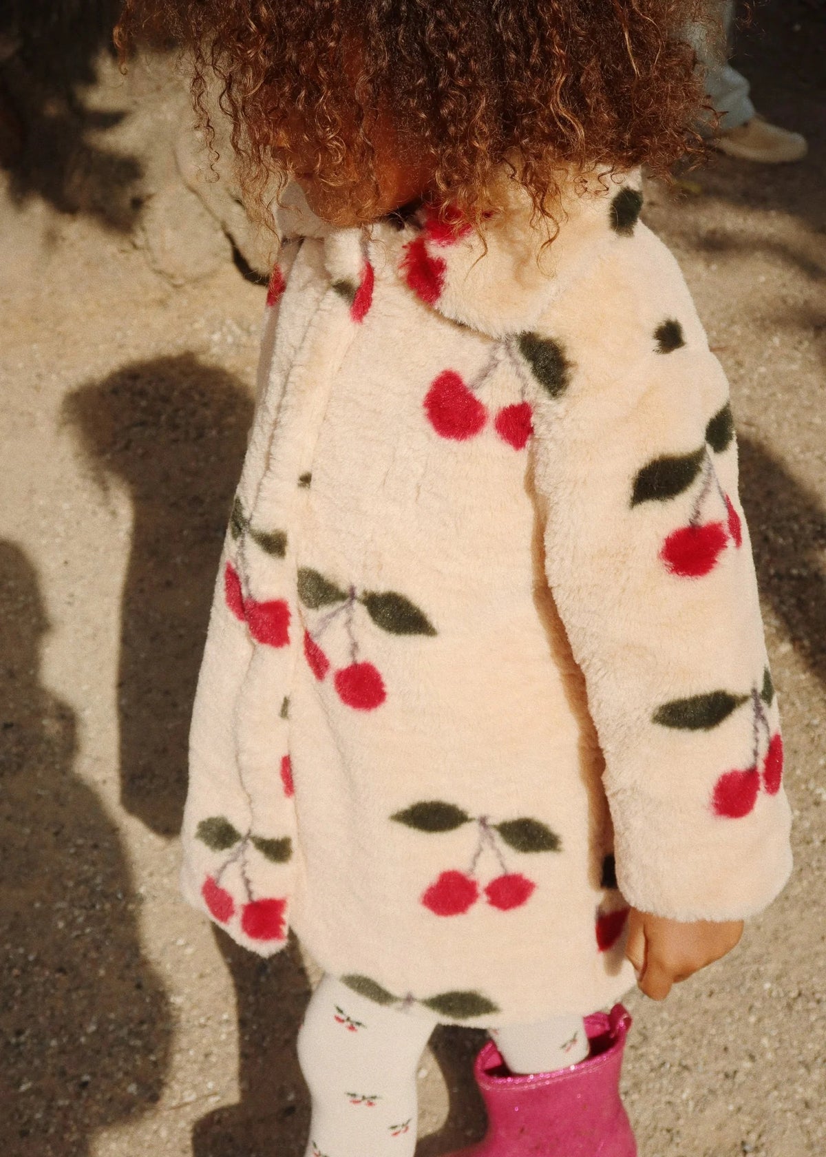 FUZZIE MA GRANDE CHERRY COAT