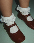 2 PACK FRILL POINTELLE SOCKS