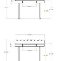 MOSS DESK -CHOOSE COLOR OPTION