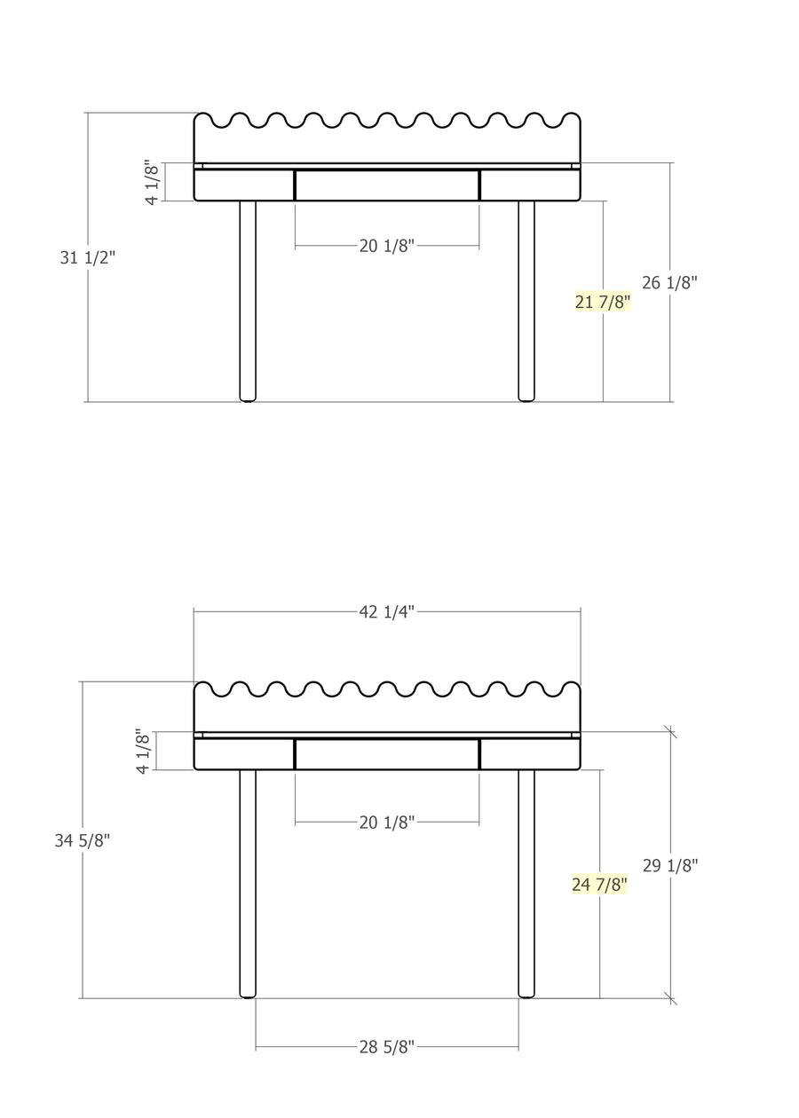 MOSS DESK -CHOOSE COLOR OPTION