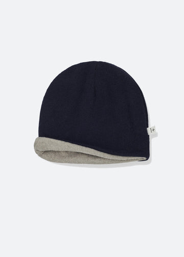 NICK REVERSIBLE BEANIE - NAVY