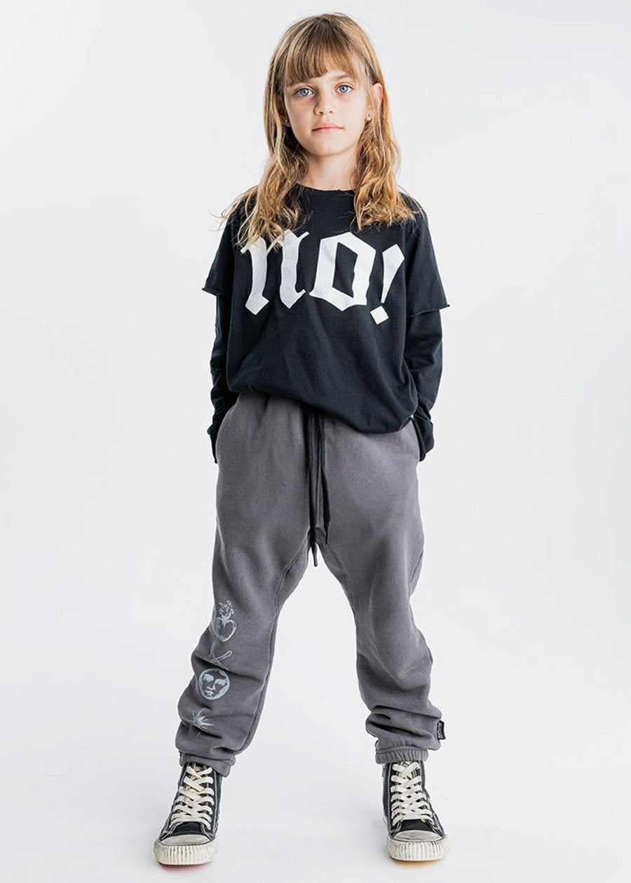 MOON INKED SWEATPANTS - GRAPHITE