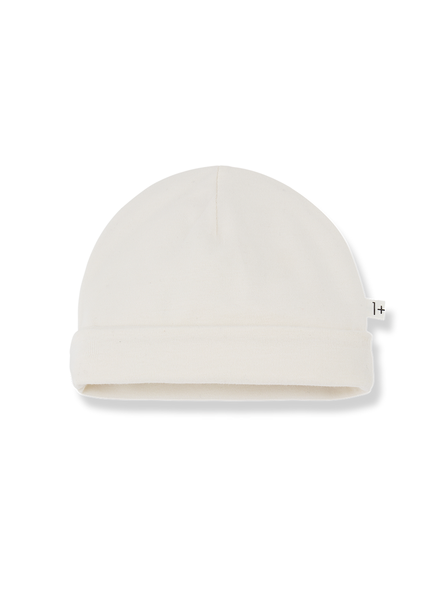 White beanie on a white background