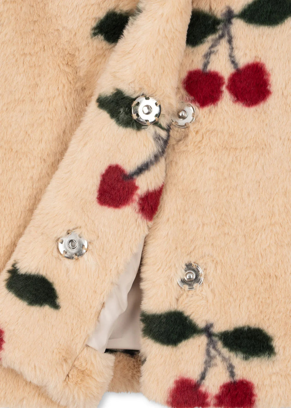 FUZZIE MA GRANDE CHERRY COAT