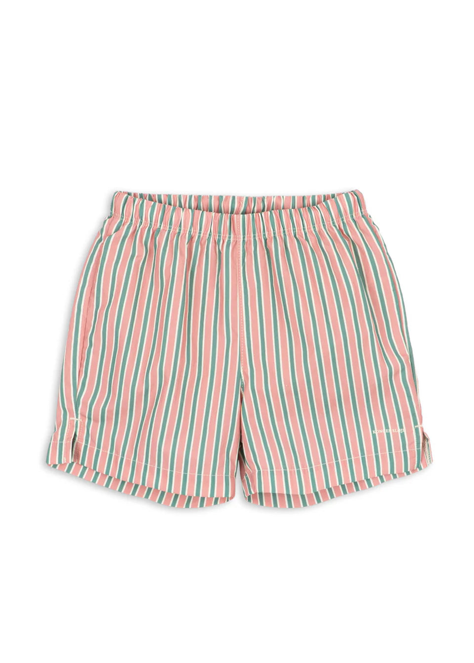 Striped shorts on a white background