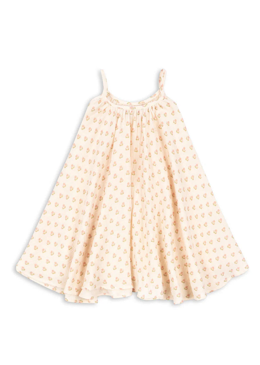 Yellow checkered dress on a white background