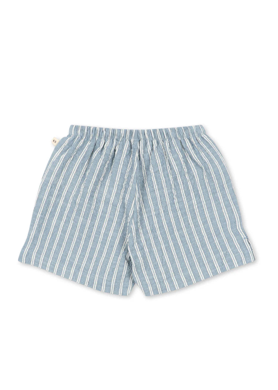 Striped shorts on a white background