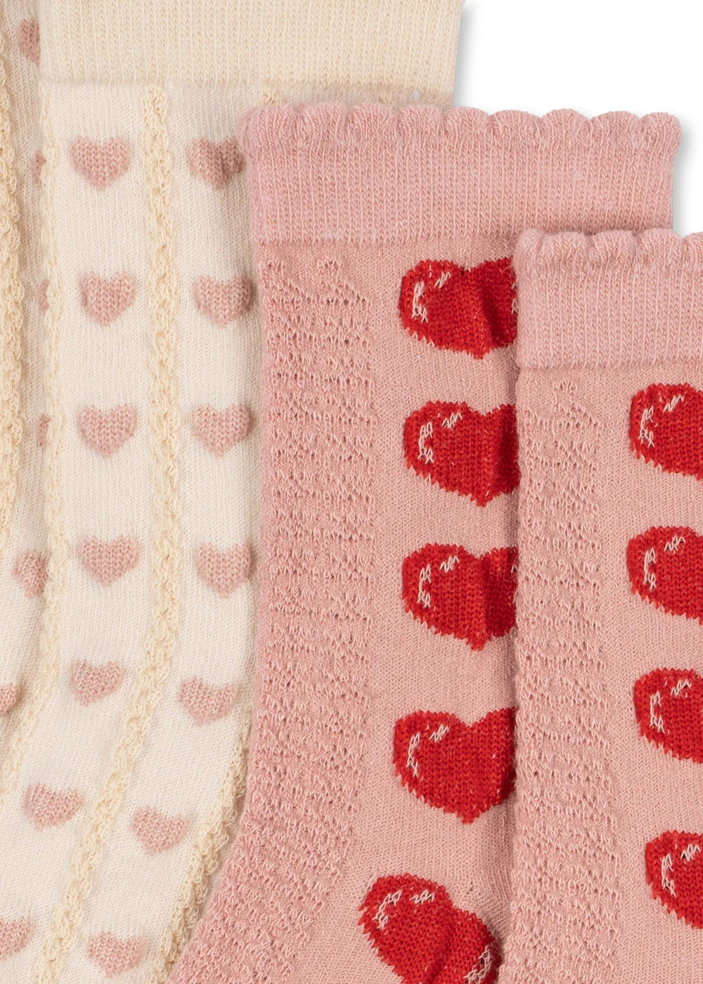 2-PACK HEART JACQUARD SOCKS