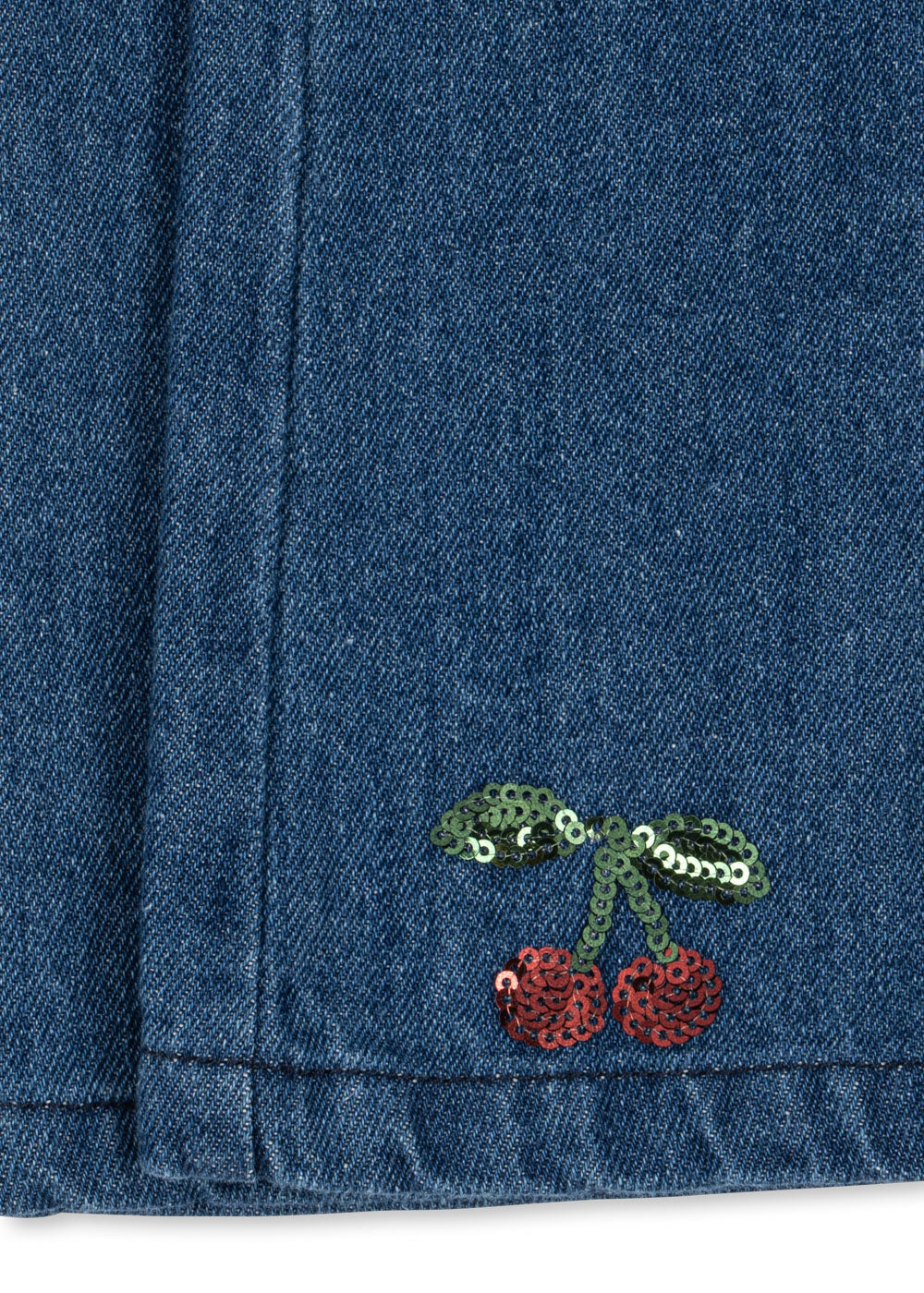 ELBA FLARED JEAN SEQUIN CHERRY