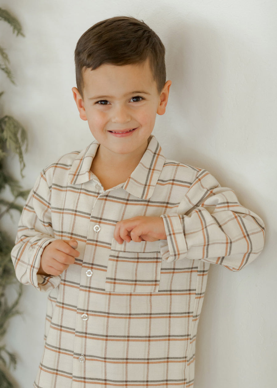 HOLIDAY PLAID PAJAMA SET