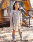 FUZZY SCALLOP CARDIGAN
