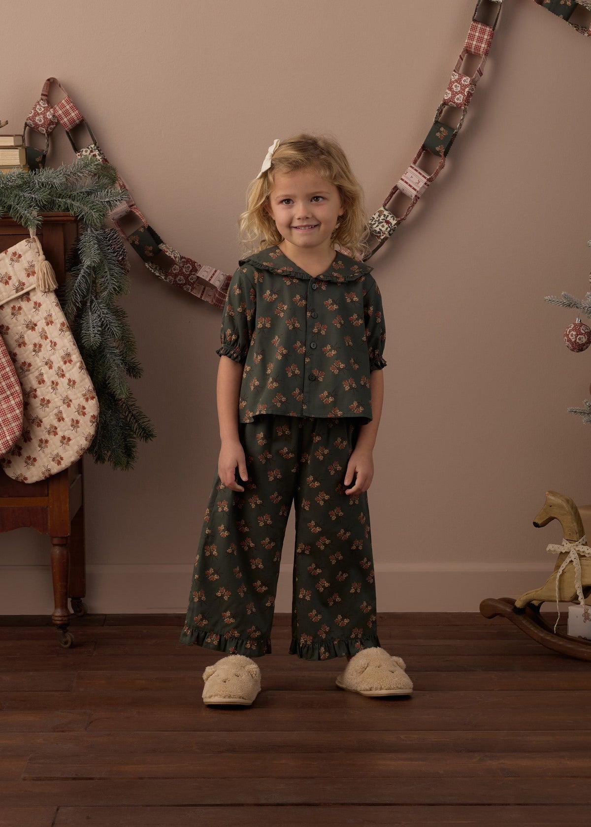 BOUQUET RUFFLE PAJAMAS