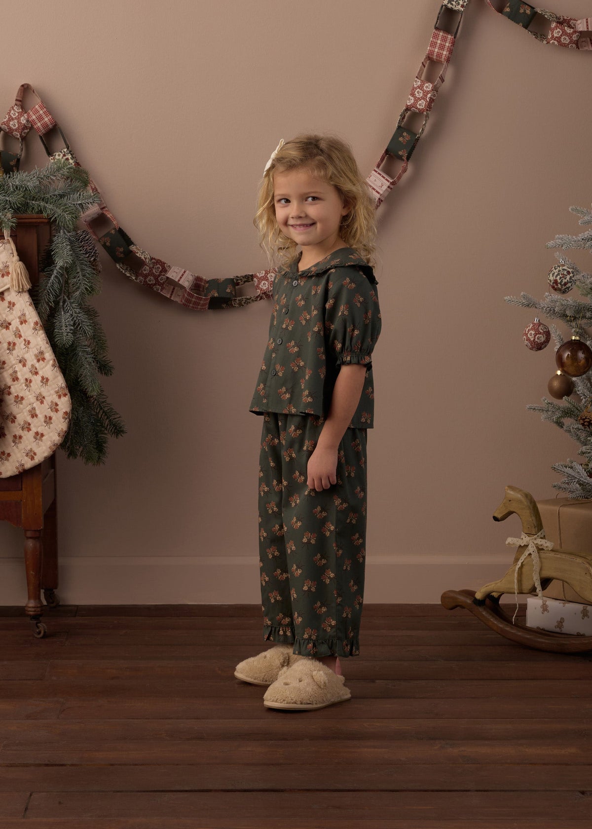 BOUQUET RUFFLE PAJAMAS