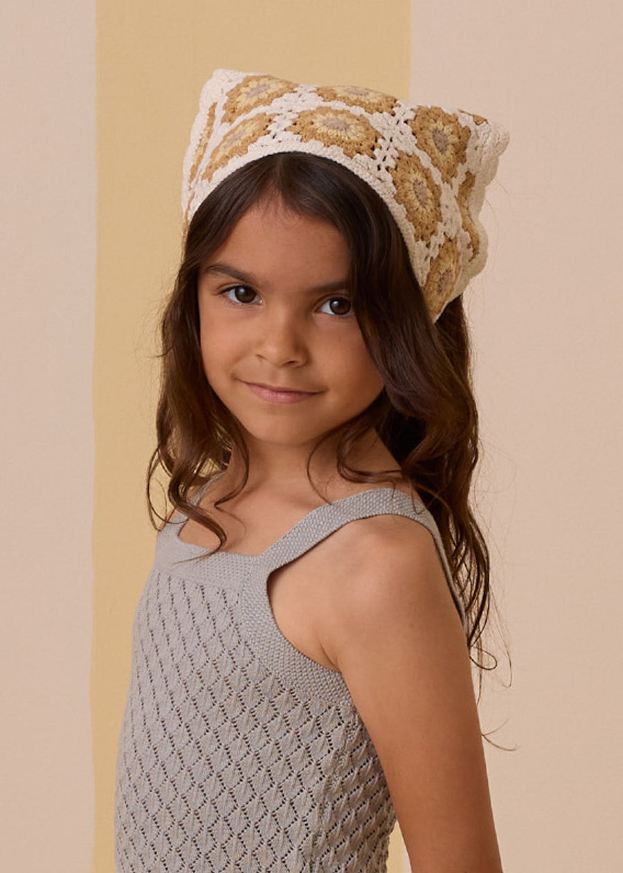 DAISY CROCHET SCARF HEADBAND