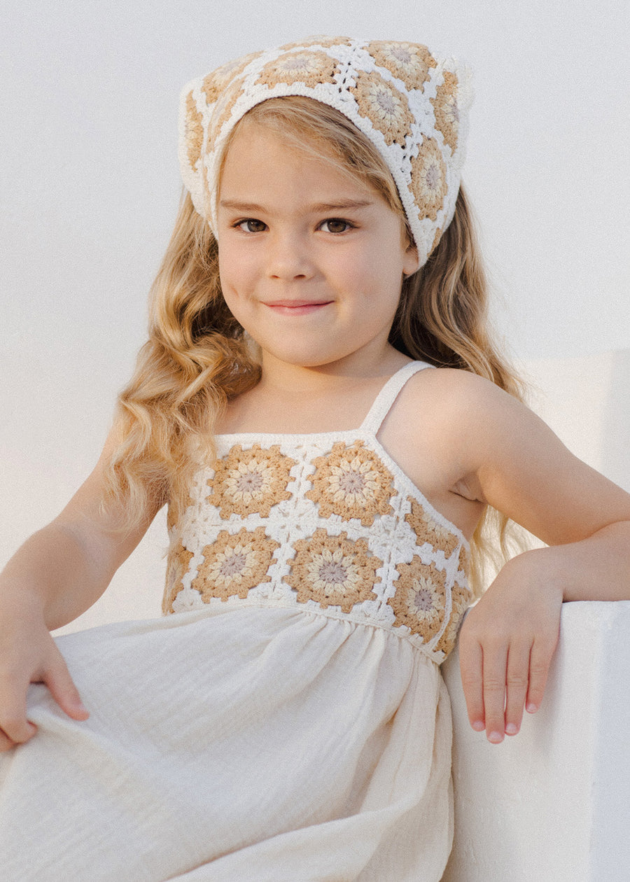 DAISY CROCHET SCARF HEADBAND