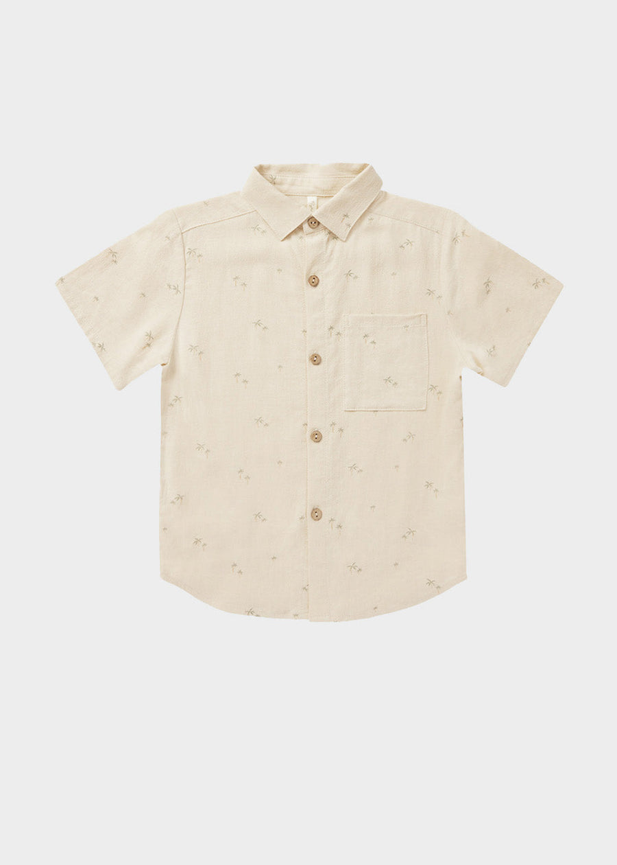 PALM COLLARED BUTTON DOWN