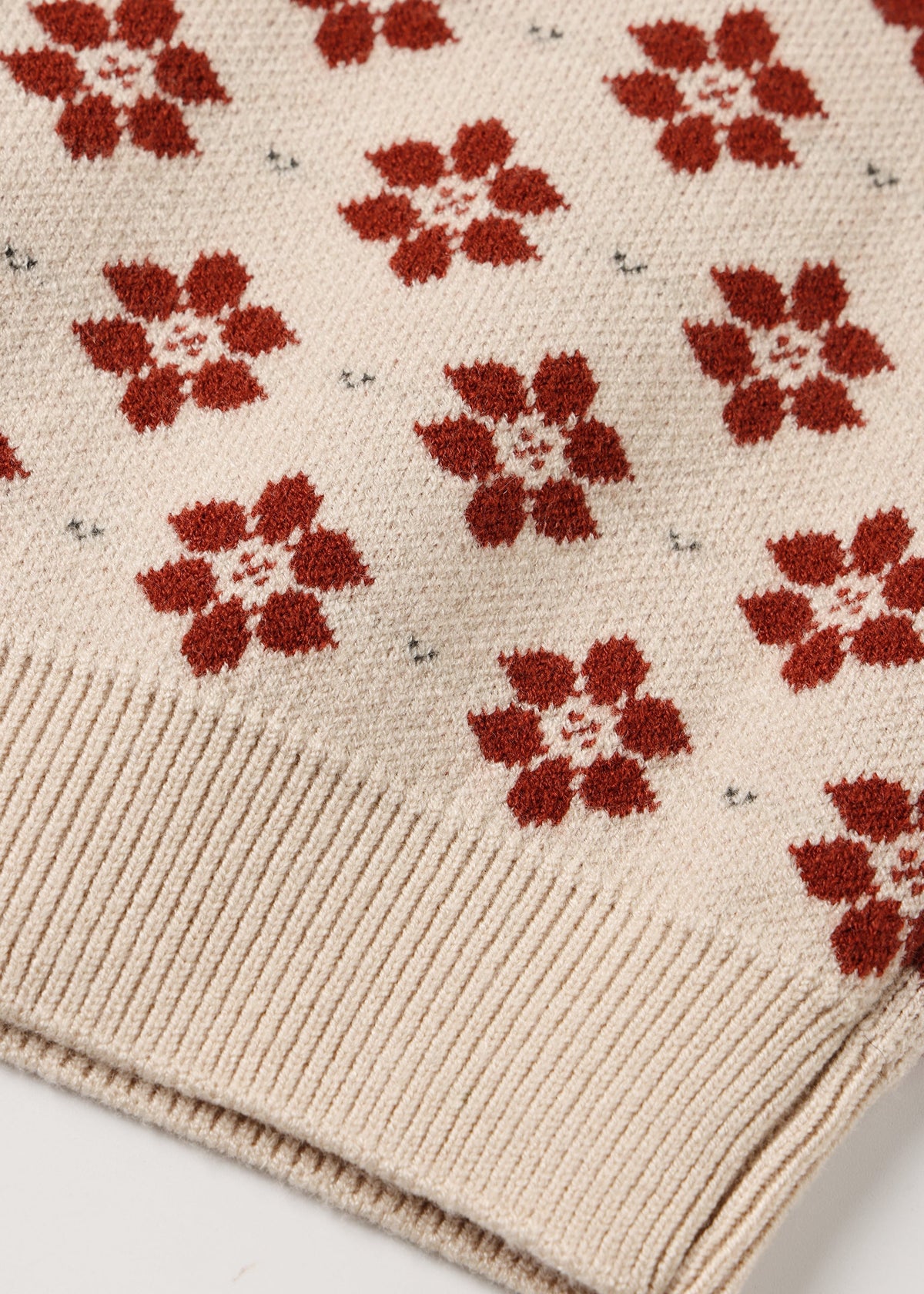 POINTSETTIA JACQUARD KNIT SET