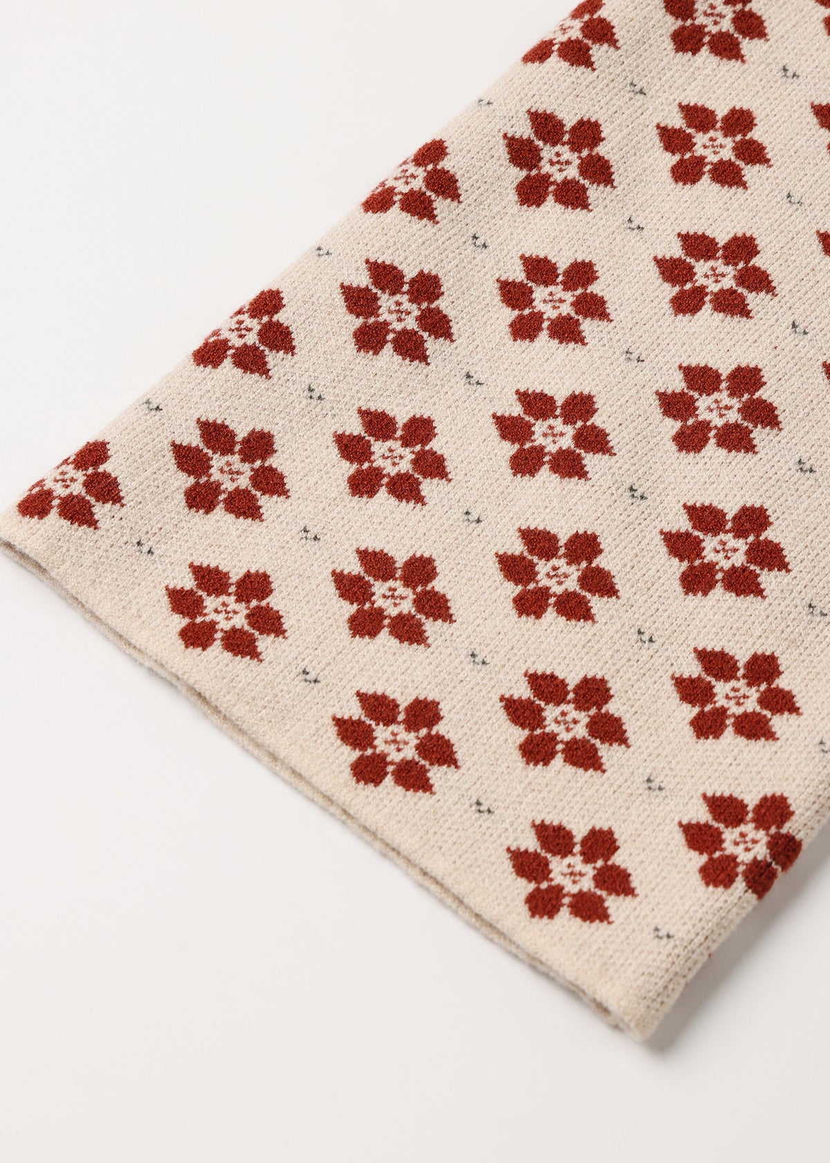 POINTSETTIA JACQUARD KNIT SET