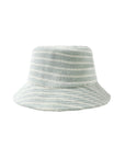 TERRY STRIPE BUCKET HAT