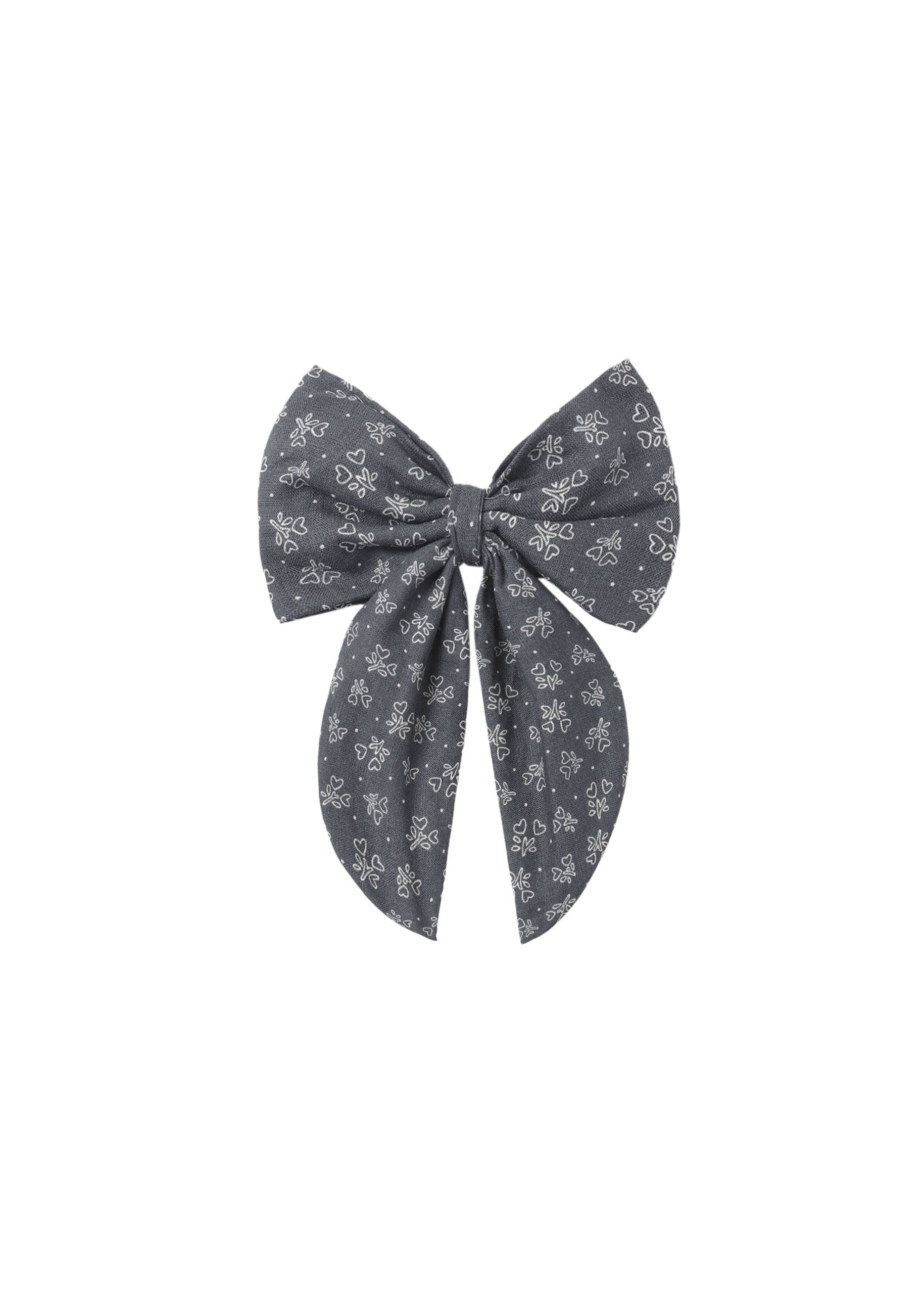 OVERSIZED HEARTS DITSY BOW