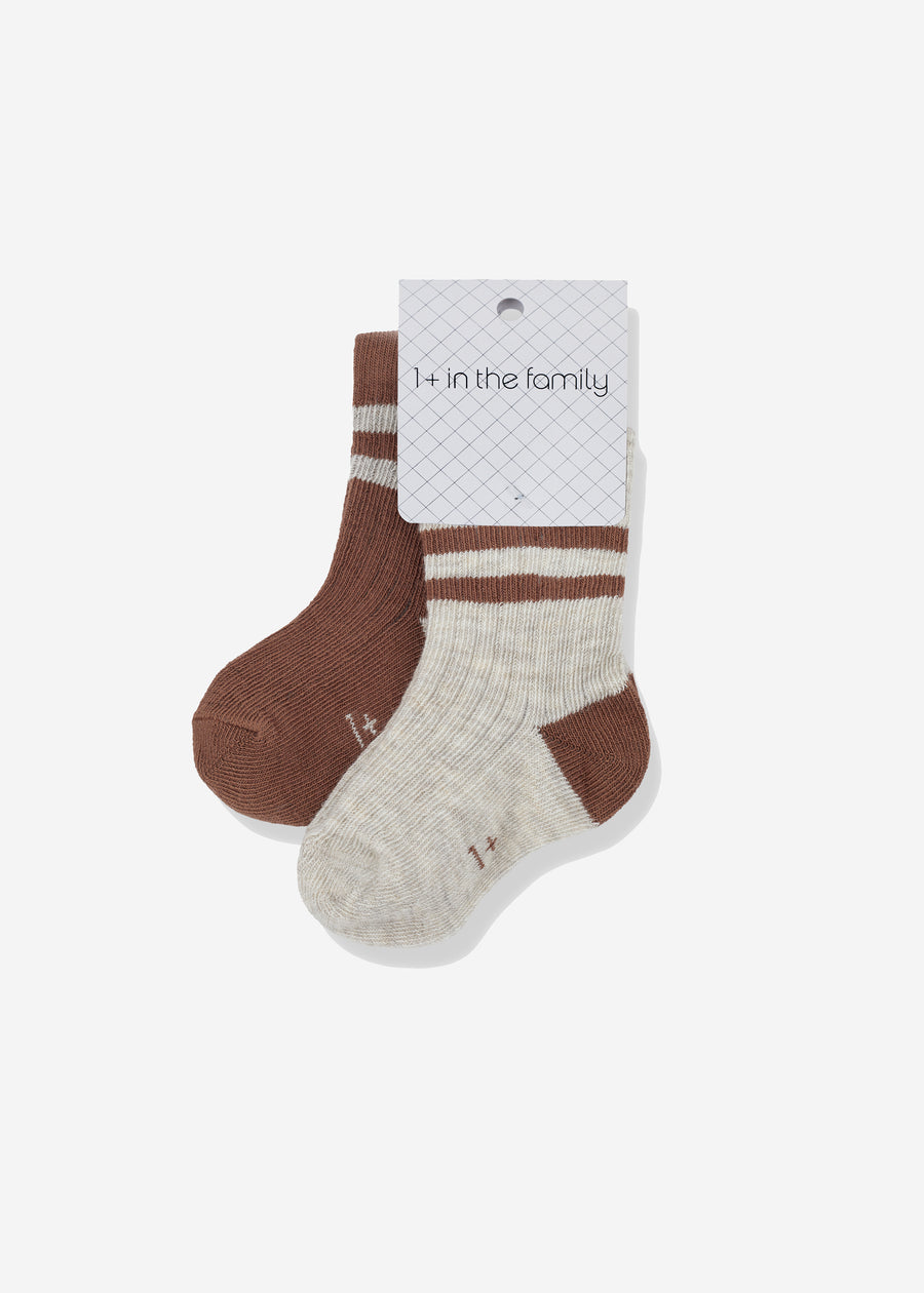 RODOLFO SOCKS - 2 PACK - SIENNA