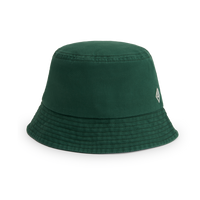 Green bucket hat on a white background