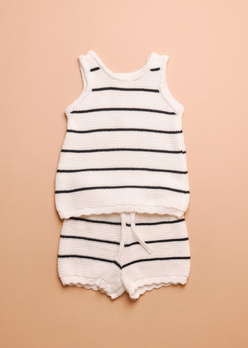 KNIT TANK/SHORT SET