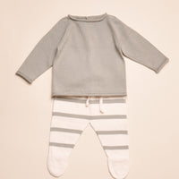 LUC SWEATER AND FOOTED PANT SET