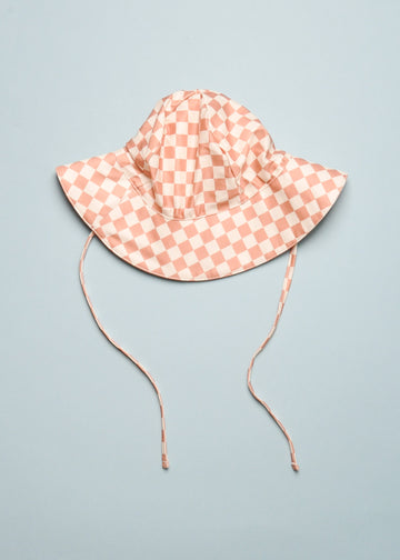 CHECKERED SWIM HAT