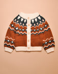 JAQUELINE CARDIGAN - RUST/MULTI