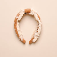 CORDUROY EMBROIDERED HEADBAND