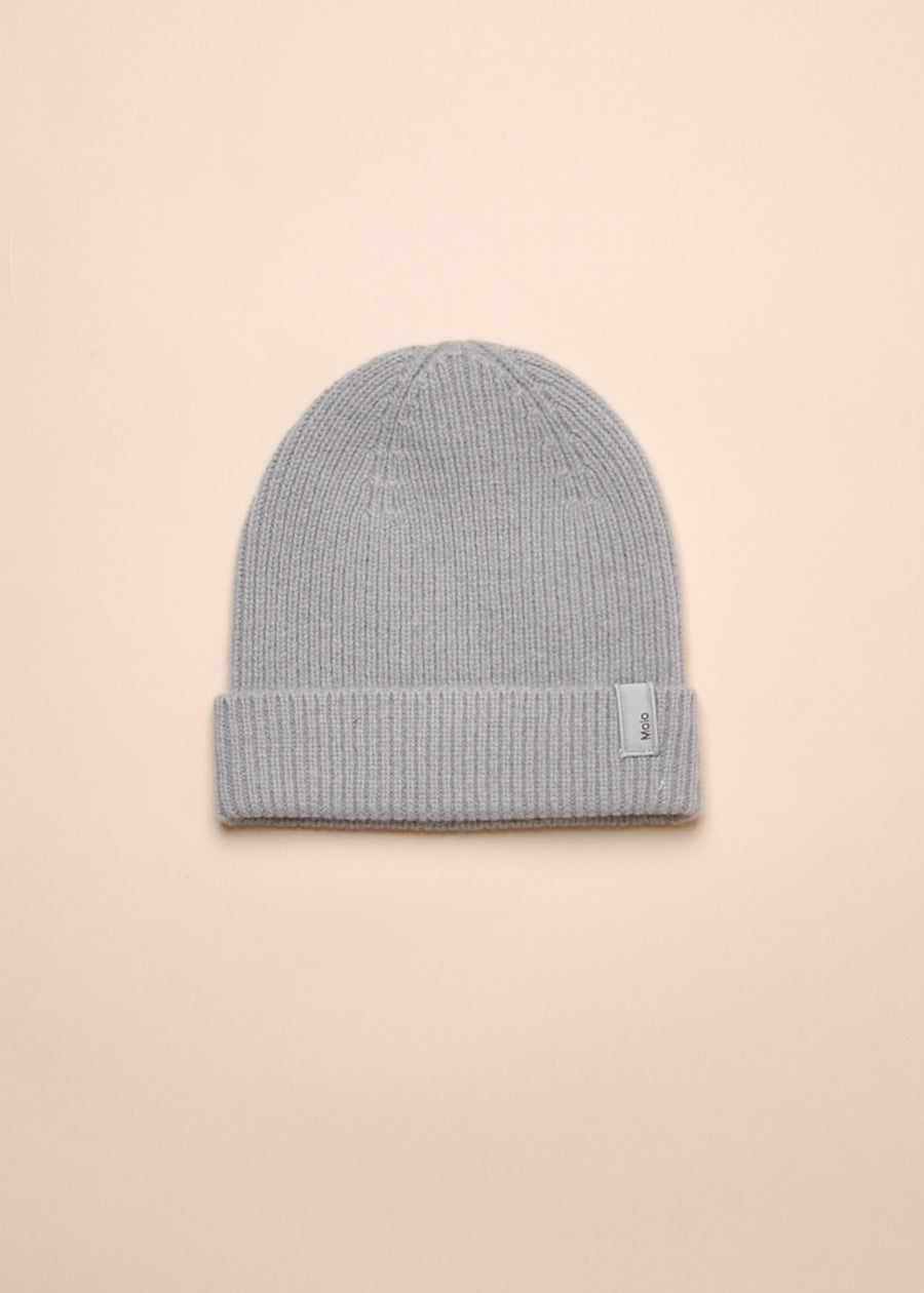 KEILO MERINO BEANIE - DUSTY BLUE