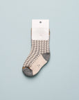 ARNAU HERRINGBONE SOCKS - OATMEAL