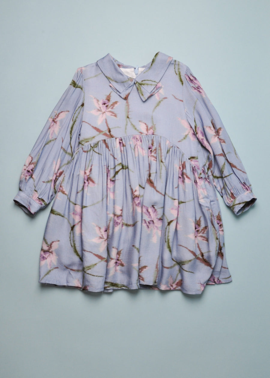VASSY DRESS - BLUE FLORAL