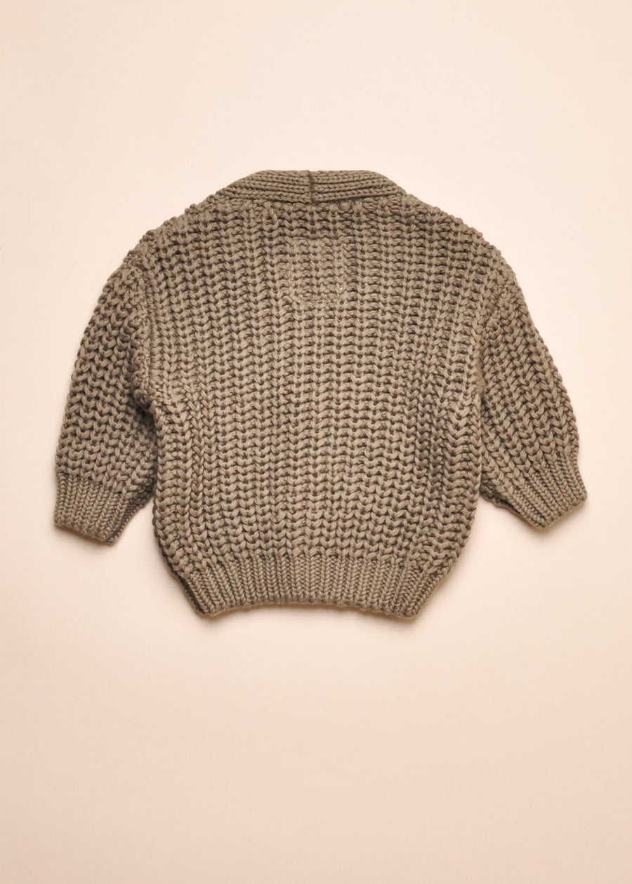 CHUNKY KNIT BABY CARDIGAN