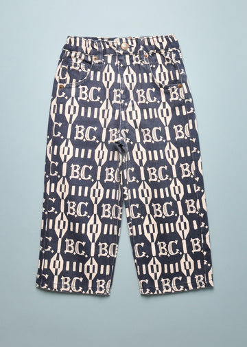 B.C. VINTAGE ALL OVER STRAIGHT PANTS