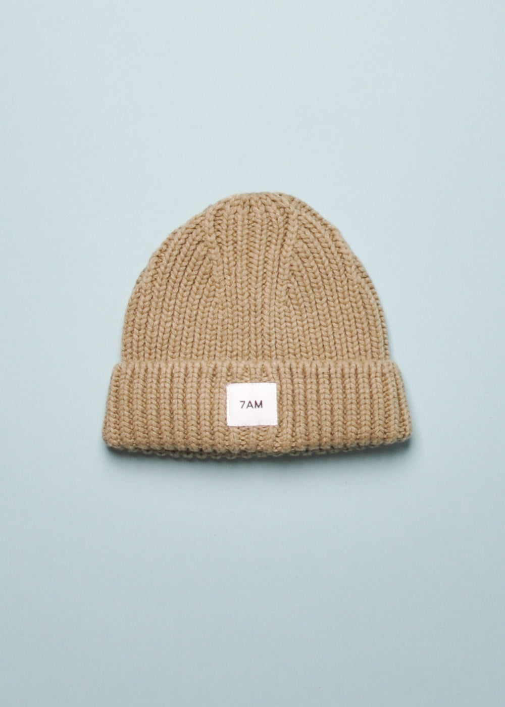 CHUNKY KNIT BEANIE - OLIVE