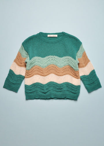 CROCHET SWEATER - EMERALD