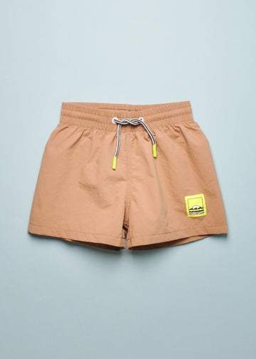 NIKO SOLID SWIMSHORTS - SANDALWOOD