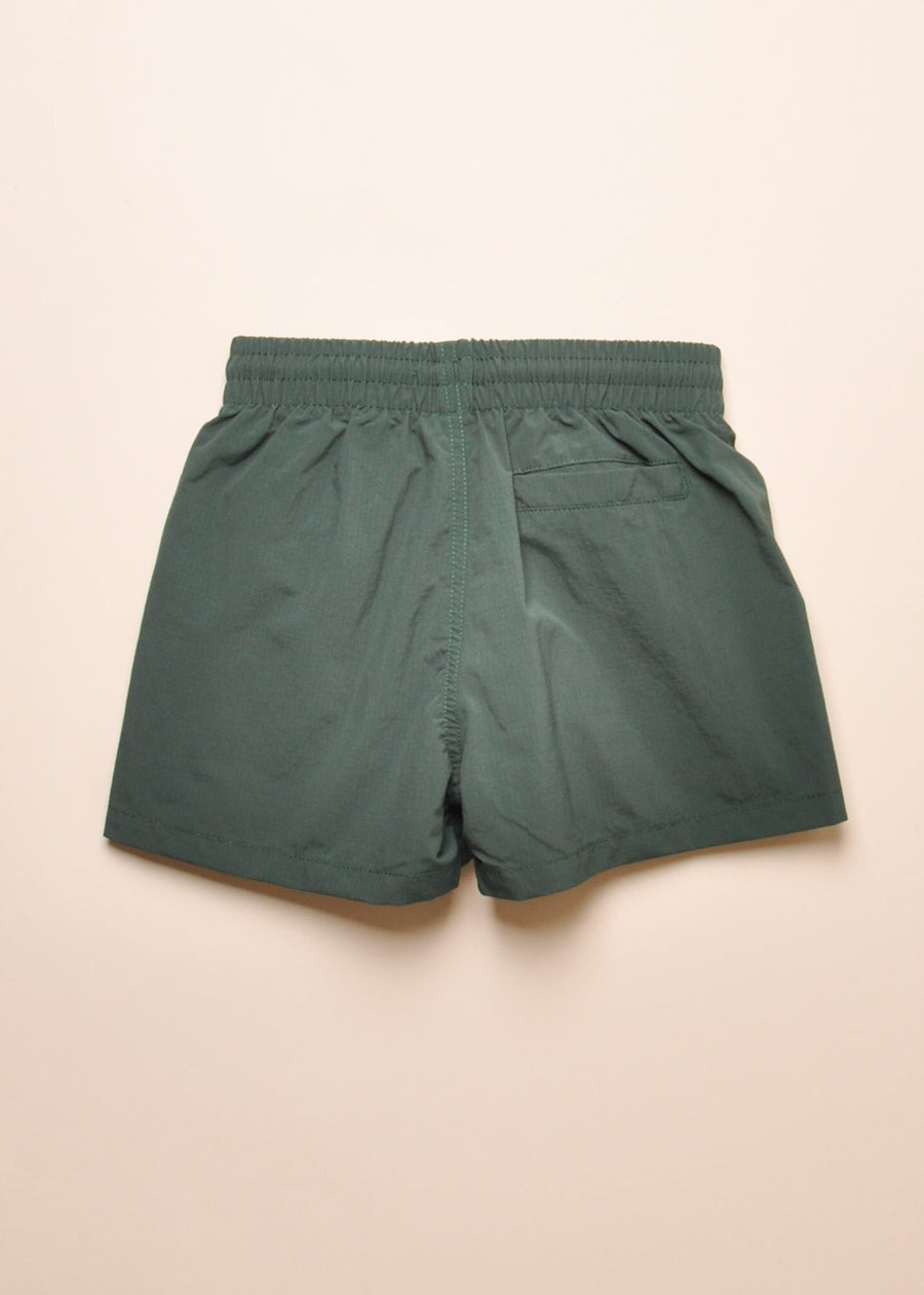 NIKO SOLID SWIMSHORTS - WOOD GREEN