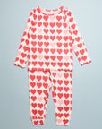 TINY HEARTS BAMBOO PJ SET