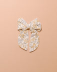 OVERSIZED BOW HAIRCLIP - IVORY BLOOM
