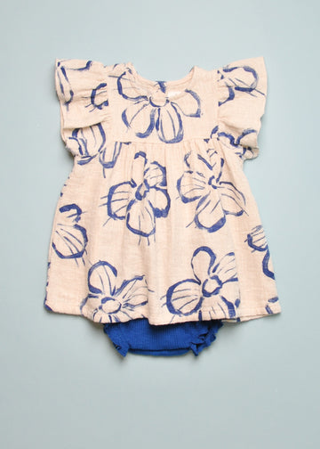 ISLAND FLOWER DRESS + BLOOMER SET