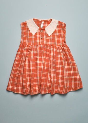 COLLARED BABYDOLL DRESS