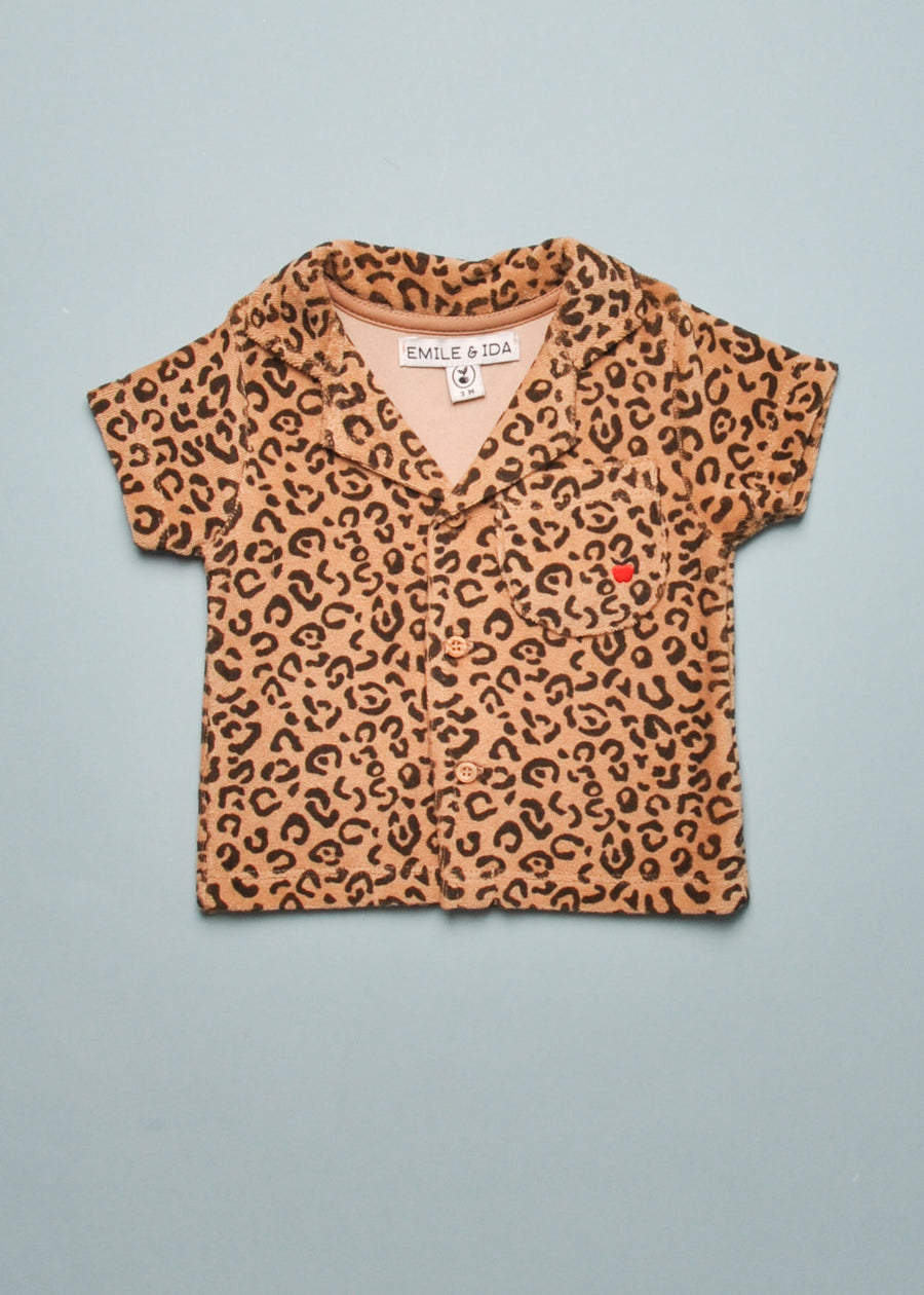 TERRY LEOPARD BUTTON DOWN