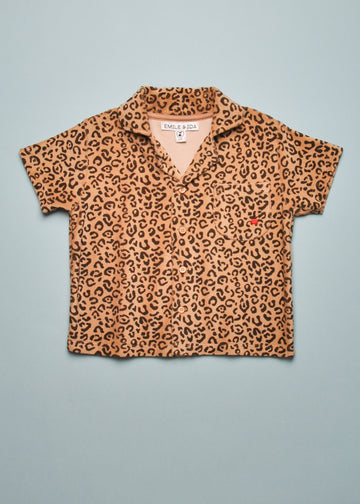 TERRY LEOPARD BUTTON DOWN