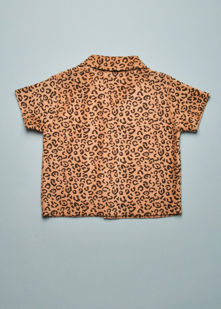TERRY LEOPARD BUTTON DOWN