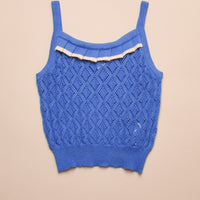 EYELET KNIT TANK